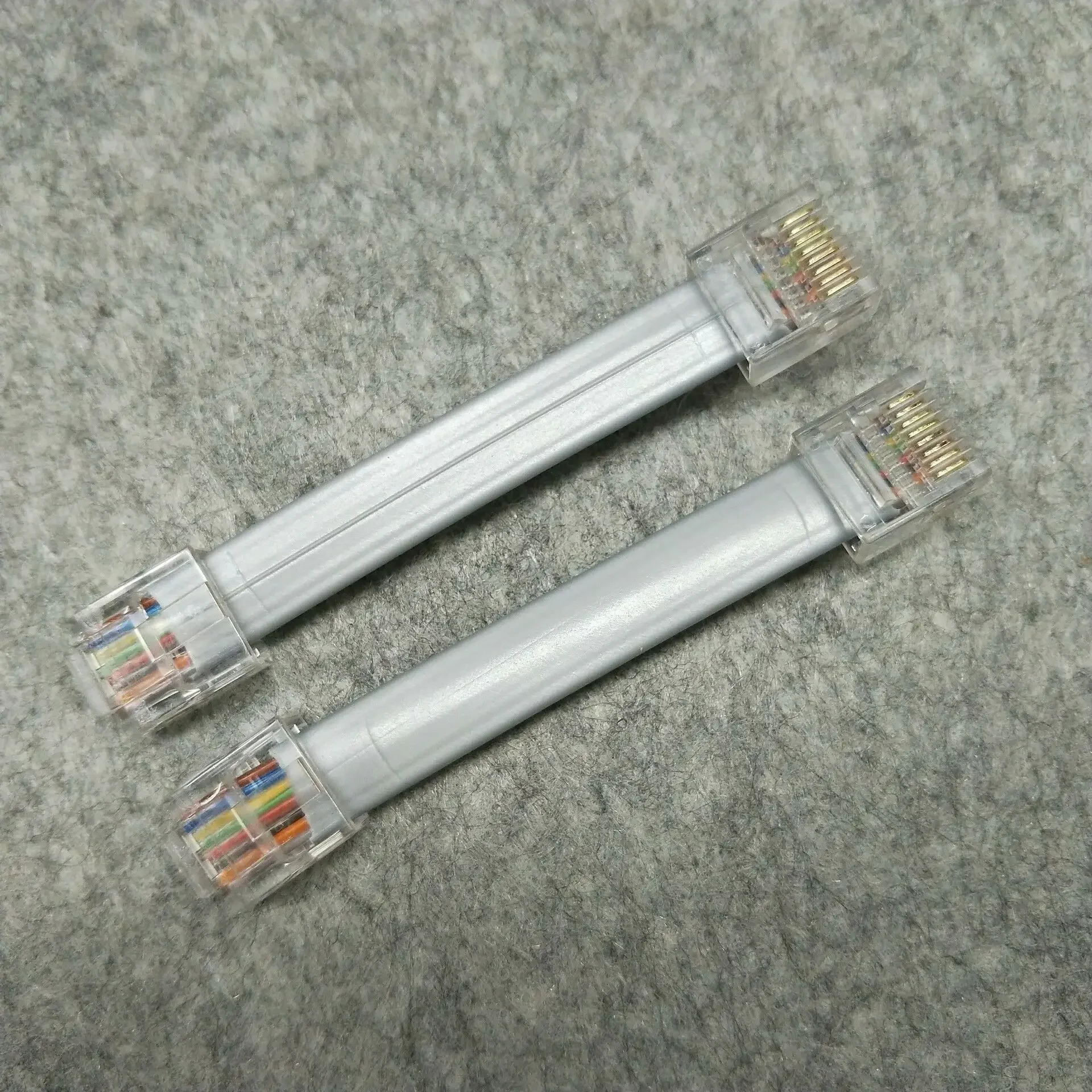 10cm 20cm 30cm 60cm 1m 1.5mCable 8P8C Flat UTP Ethernet Network Cable RJ45 Patch LAN cable Black/ Grey Color