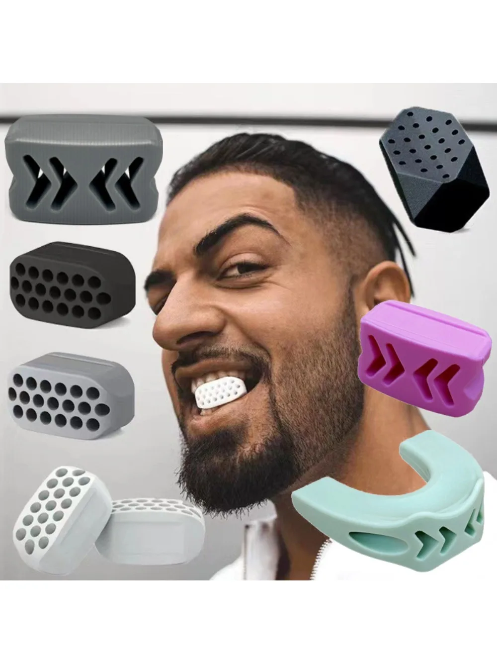 Cross Border 4/7 Gen Jawline Exerciser Silicone Cheek Slimming Ball Facial Muscle Toner Wholesale Jaw Training Equipment