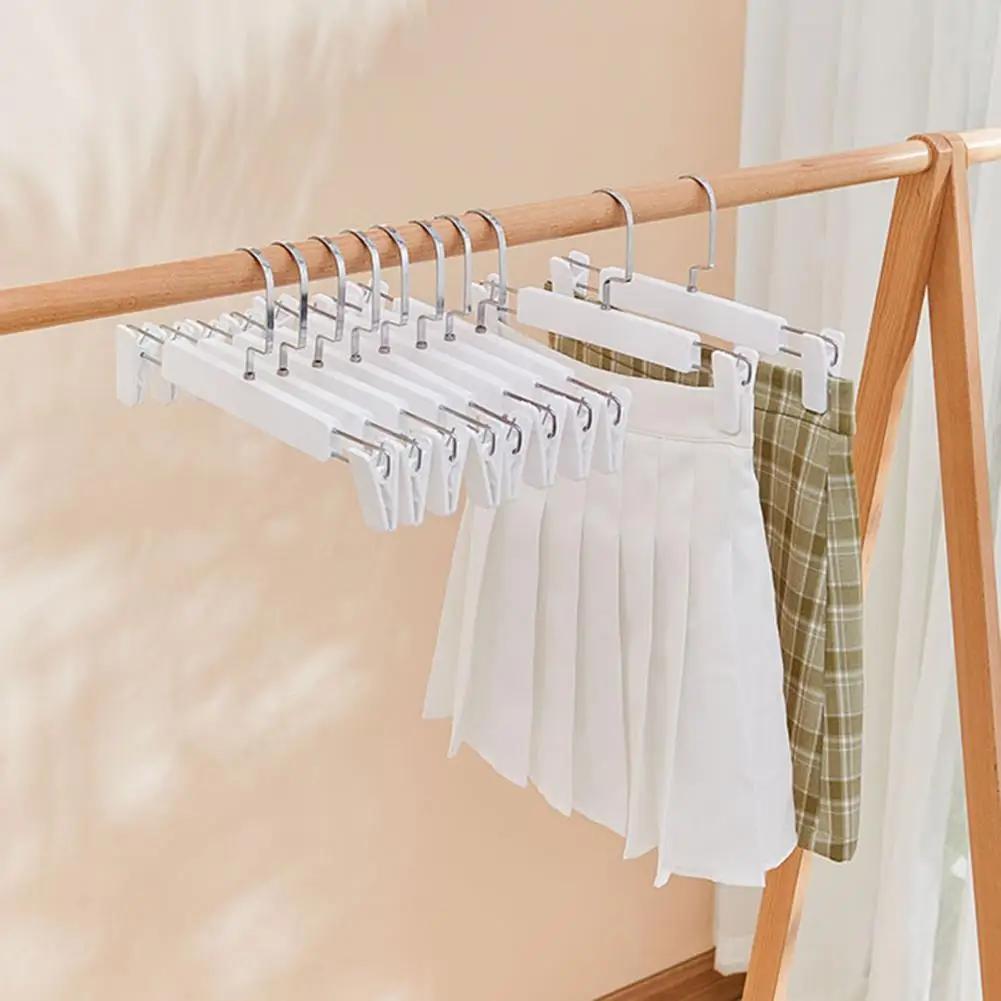 Pants Hanger Pants Rack with Strong Load-bearing Space-saving Telescopic Pants Clip Organizer for Home Wardrobe for Bedroom