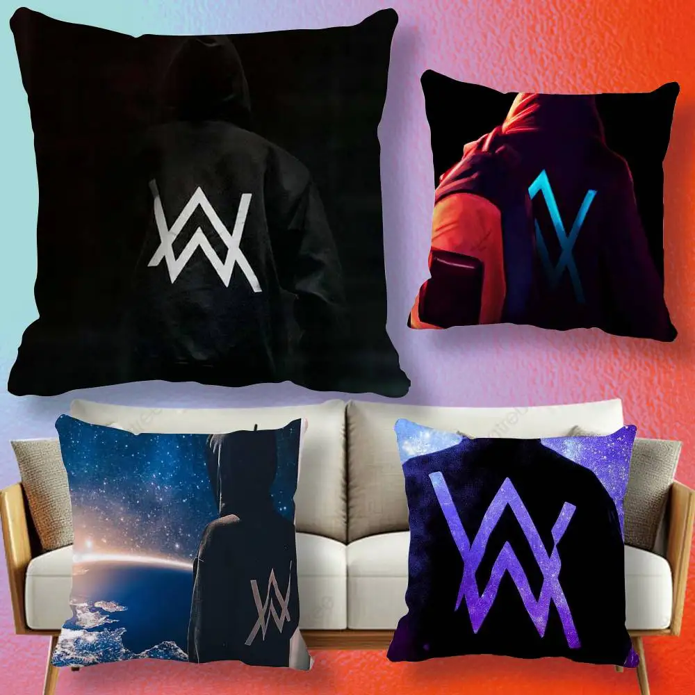 alan walker  Double-sided printed pillow cover Solid color minimalist pillowcase, fits all bedroom styles