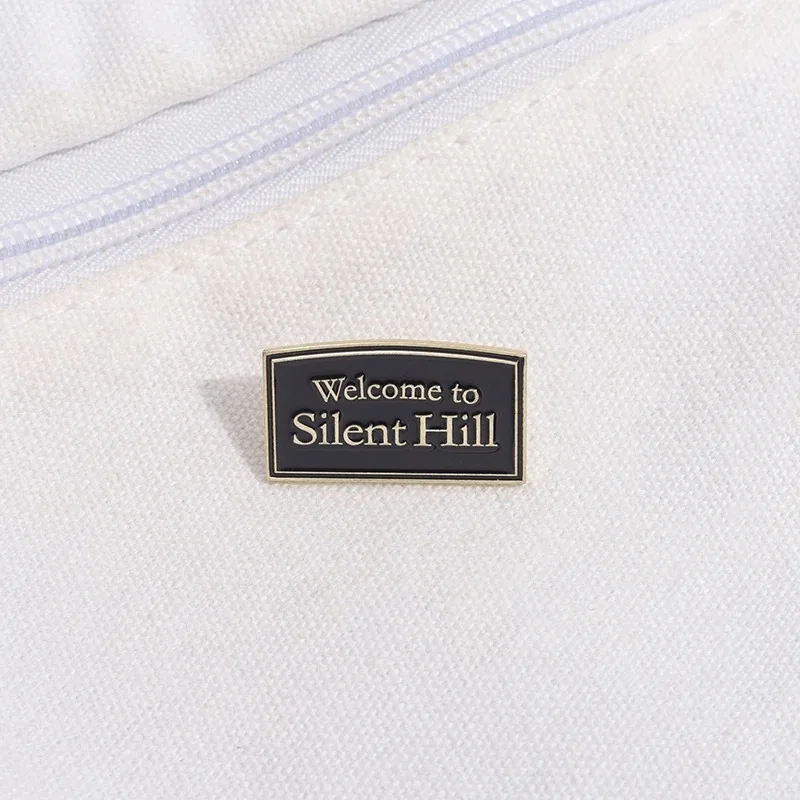 Welcome to Silent Hill Brooch Enamel Pins Horror Film Game Badge Metal Brooch Lapel Badge Punk Jewellery Backpack Accessory Gift