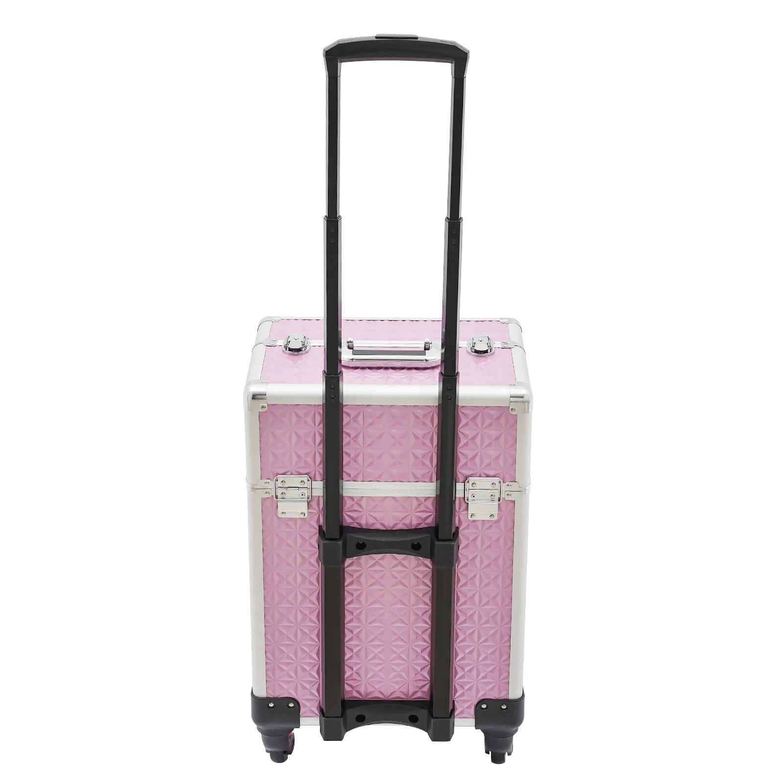 

44.09lbs Rolling Nail Case Wheeled Manicure Storage Case Polish Organizer Professional Makeup Trolley for Cosmetologist Stylist