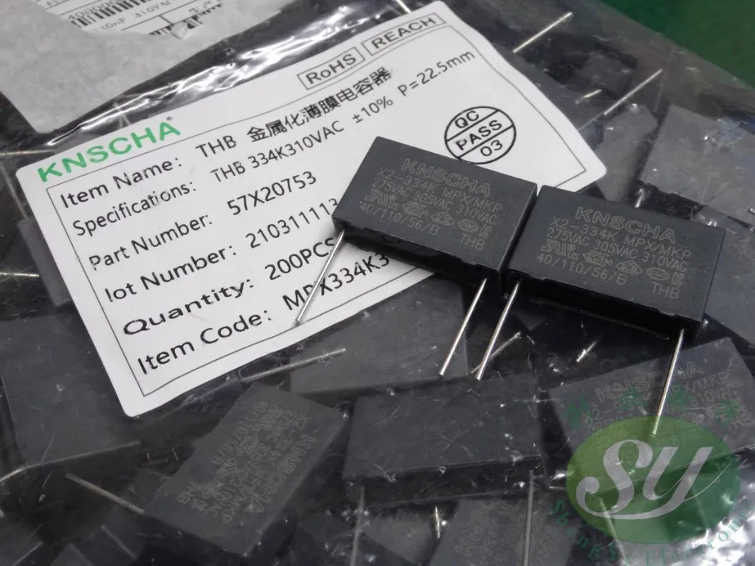 10PCS MPX/MKP 0.33uf/310vAC 330nf u33 334 New metallized film capacitor 22MM