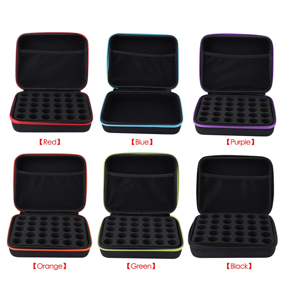 

30 Slots Essential Oil Bags 10/15ML Shockproof Storage Case Portable Travel Carrying Boxs for Organization Holder