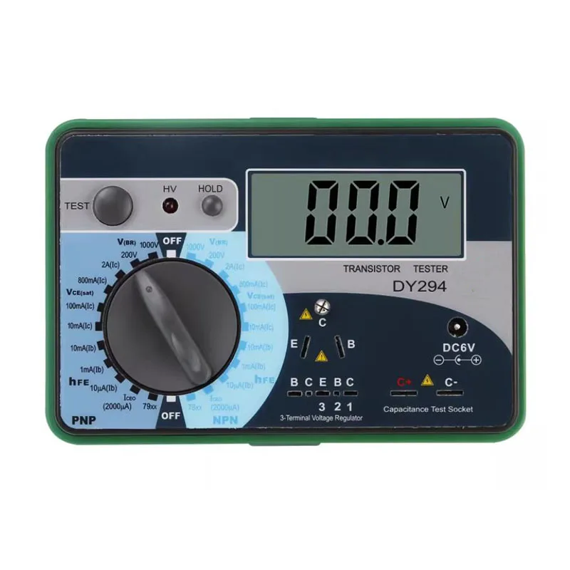 

Digital Transistor Analyzer Tester Semiconductor Diode Triode Reverse AC DC Voltage Capacitance FET DY294
