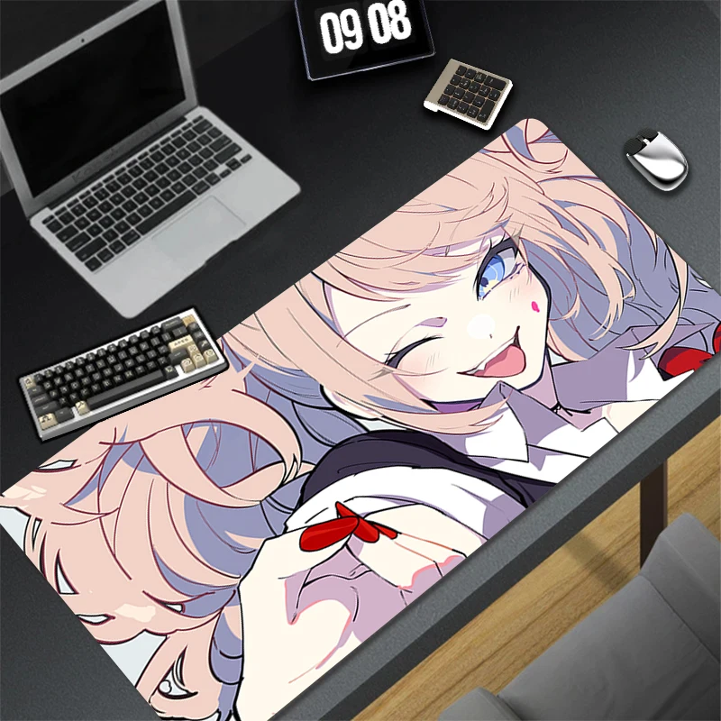 Computer Gaming Accessories Mousepad Office Mouse Pad Keyboard Pad Desk Decoracion Anime D-danganronpa Junko Enoshima Desk Mat
