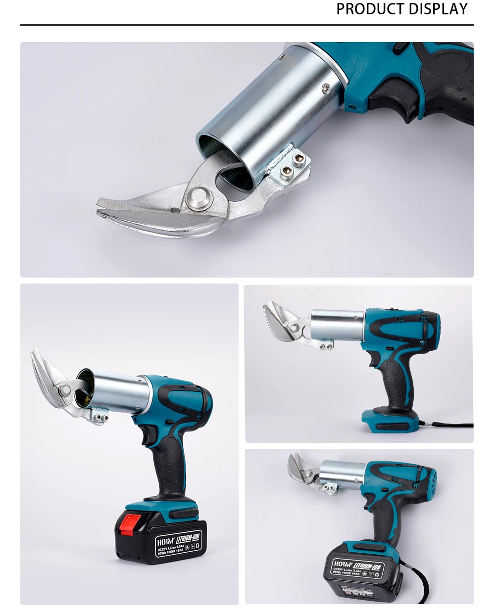 Imagem -06 - Cordless Ferro Elétrico Scissor Metal Ferramenta de Corte Shear Folha Cortador Aço Carbono Cortador para Makita Bateria 20v