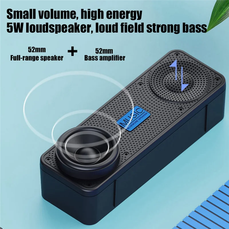 

Портативное FM-радио, беспроводной Bluetooth 5,0, TWS-динамик, мини-музыкальный плеер MP3, поддержка TF-карты U-диска, USB-зарядное радио-A, хит продаж