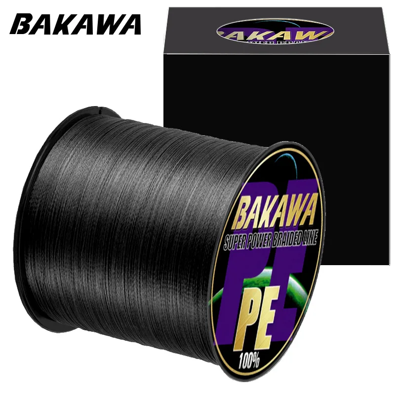 BAKAWA 4 Strands Braided Fishing Line 300M 500M 1000M fapanese Multifilament PE Carp Fishing Braided Wire Fishing Accessories