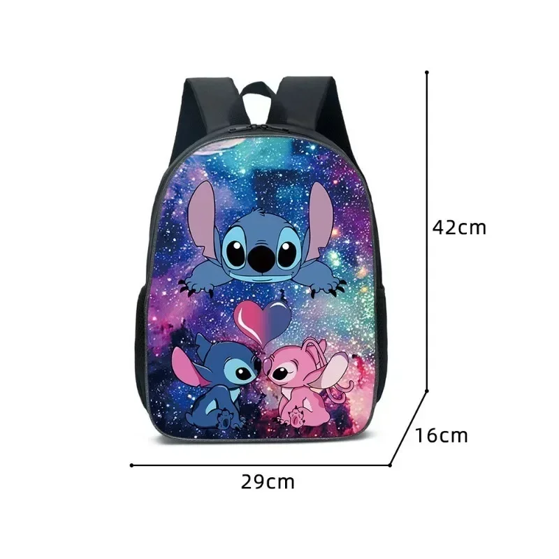 Animation Cartoon Stitch Large Capacity Schoolbag Whole Set Backpack Primary Middle Boys Girls Messenger Bag Light Pencil Case