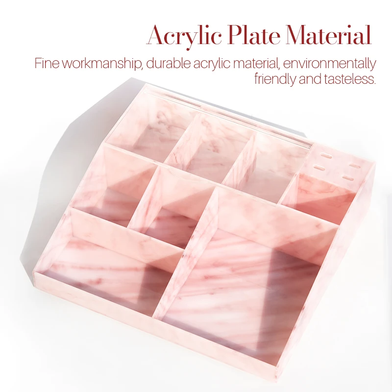 Acrylic Material Storage Box Multifunctional Eyelash Extension Supplies Accessories Organizer Eyelash Makeup Tools