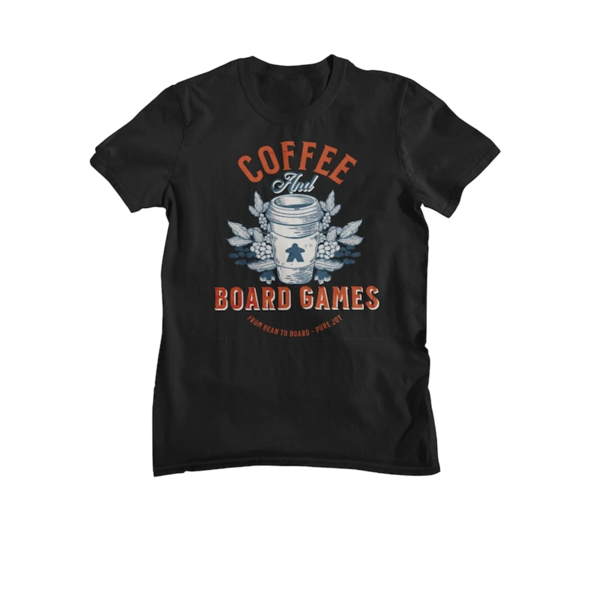 Coffee and Board Games From Bean To Shirt Gamer T-shirt Game Geek Gift Boardgamer Present Tabletop Gaming