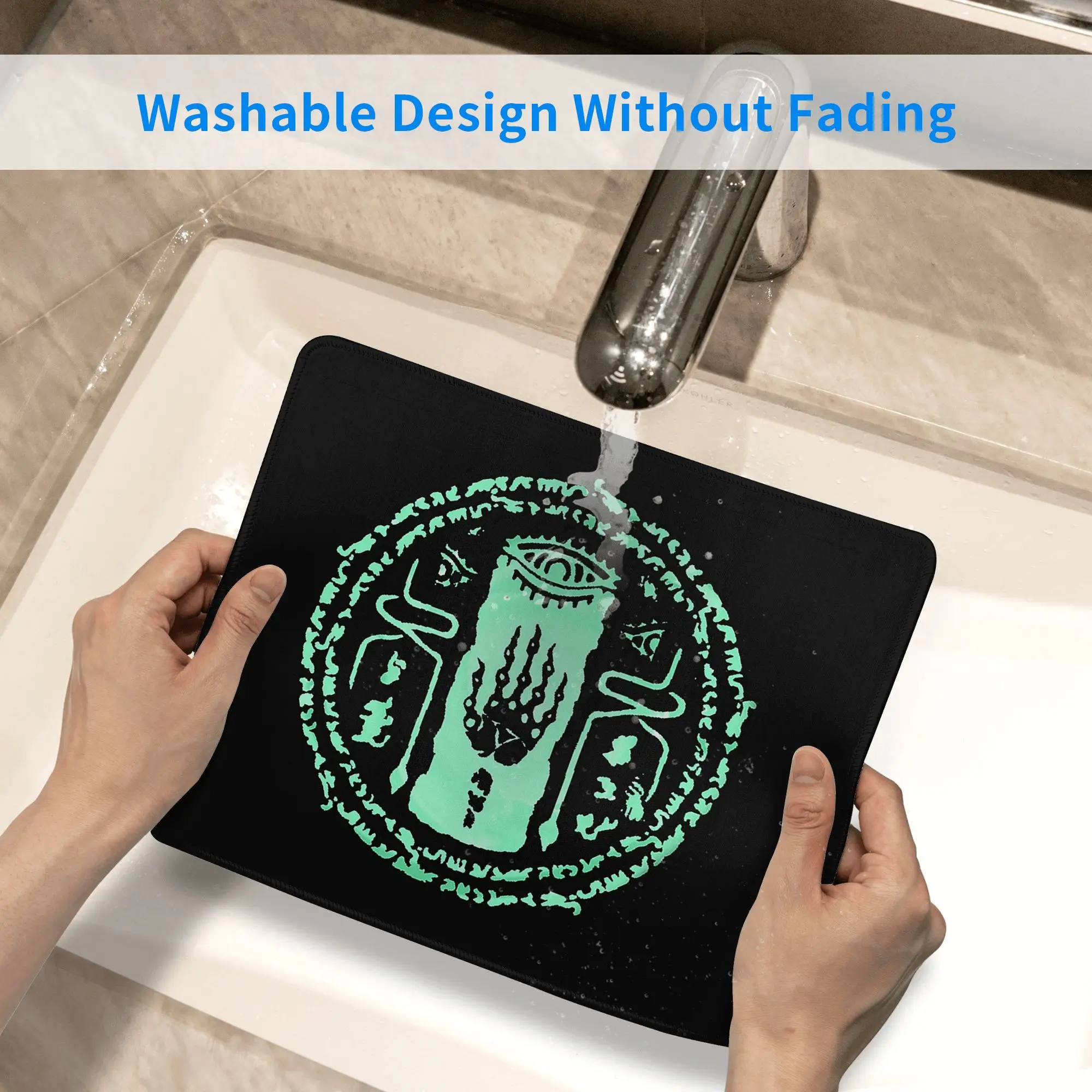 Zonai Green Swirl (Totk) لوحة ماوس لوحة مفاتيح الكمبيوتر ماوس حصيرة ألعاب الكمبيوتر المحمول حصيرة مكتبية ملحقات المكتب مفارش الطاولة