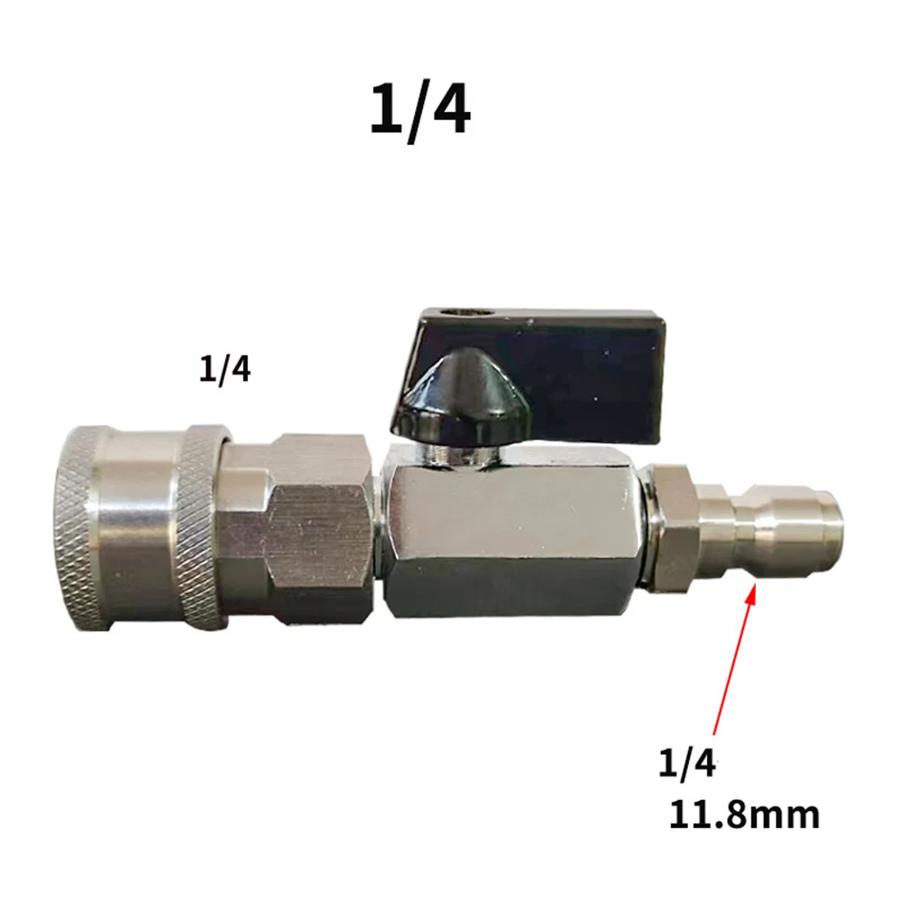 1pc 3/8in Or 1/4in High Pressure Washer Ball Valve Kit High Pressure Cleaning Machine Female Valve Switch Pressure Washer Part