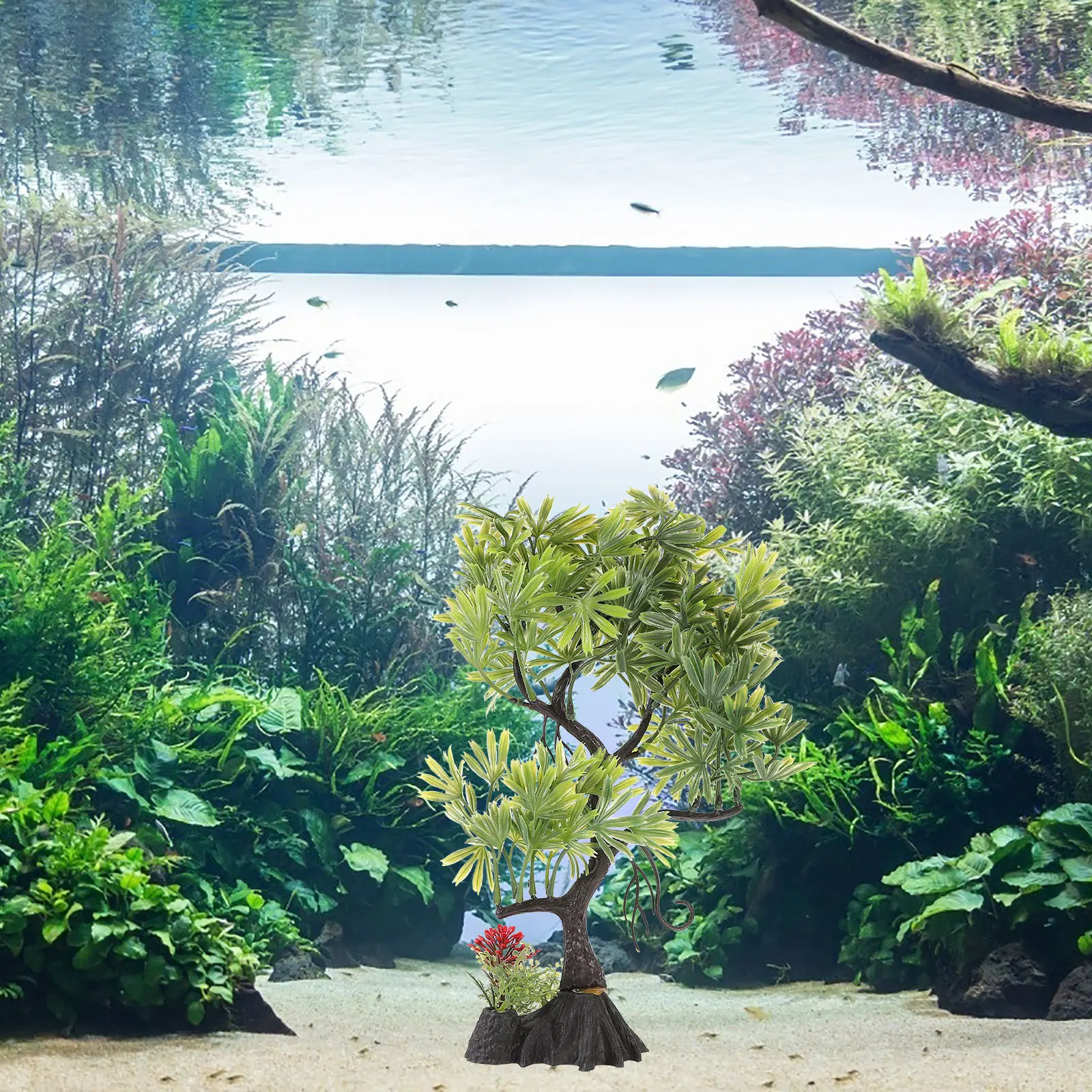 

Aquarium Simulation Tree Decoration Fake Plastic Fish Tank Tree Realistic Aquarium Landscaping Decor Fish Tank Accessories