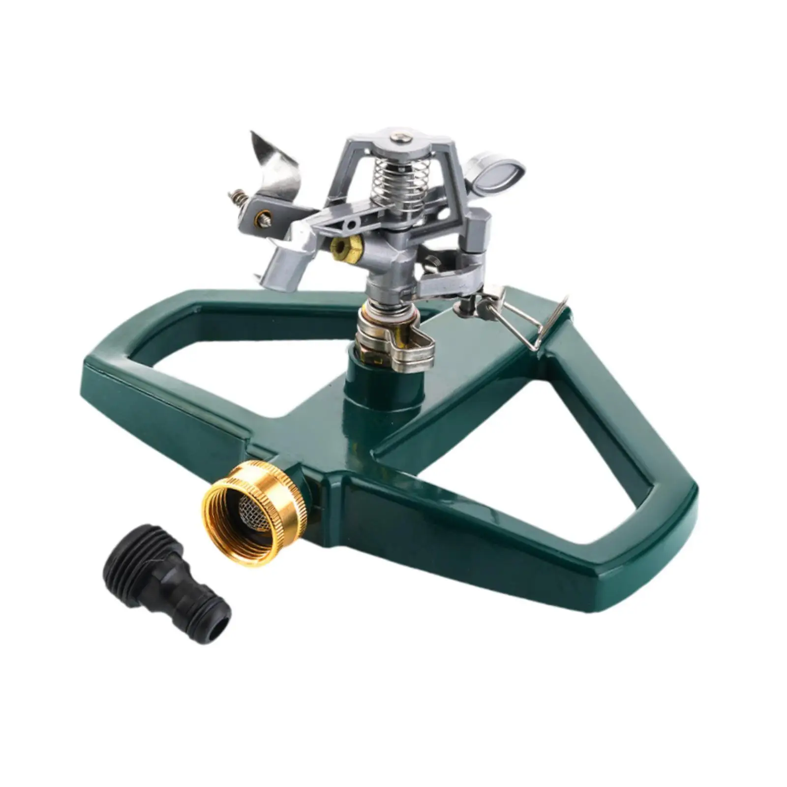 Irrigatore per tubo da giardino, copertura regolabile per ampia area 360 °   Rotazione per l'irrigazione agricola Irrigazione Balcone Cortile Cortile