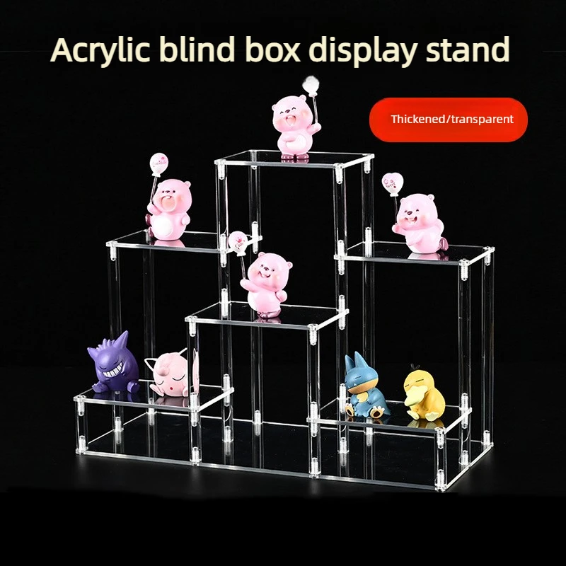 

Acrylic Multi-layer Ladder Frame Hand Made Model Toy Teapot Perfume Display Frame Bogu Layered Heightening Frame Home Storage