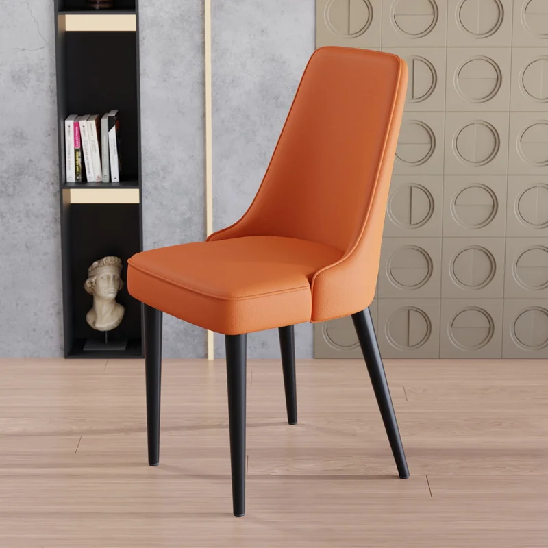 Nordic Leather Dining Chair Designer Modern Luxury Dining Chair Ergonomic Makeup Muebles Para El Hogar Bedroom Home Furniture