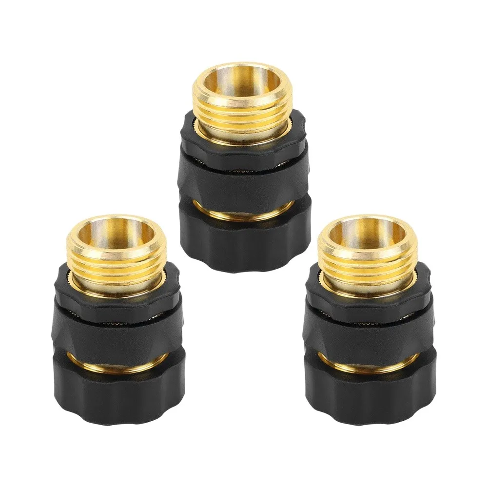 Car Washing Hose Connector Set 6 Pcs 3/4 Inch Quick Connect Disconnect Fitting for Garden Hose Sprinkler Accessories