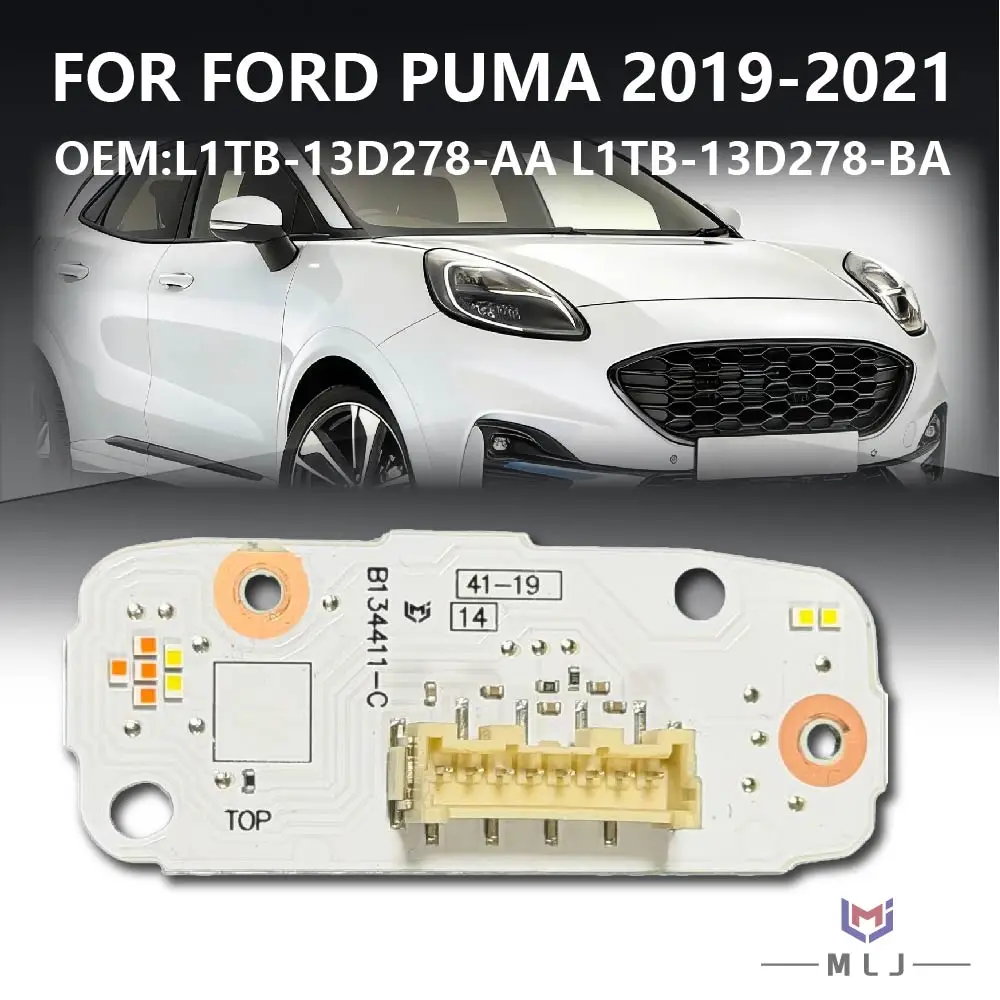 

Для Ford Puma 2019 2020 2021: Светодиодная плата DRL (чип) для фар с белыми ангельскими глазками L1TB-13D278-BA L1TB-13D278-AA, автомобильные аксессуары