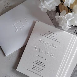 Extremely Thick 600gsm Cotton Paper Invitation Cards Embossing Cards and Embossing Envelopes