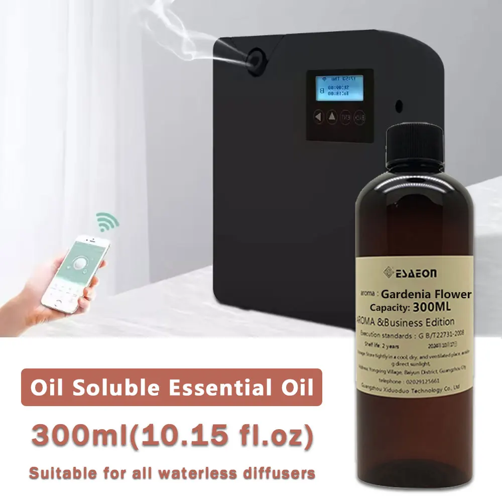 ESAEON 300ml (10.15 fl.oz) Gardenia Flower Essential Oils - Diffuser Supplement Liquid Hotel/Bar Diffuser Replenish Perfume Oil
