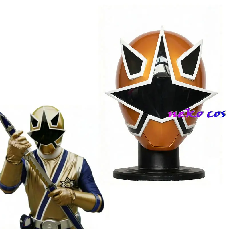 

nekocos Samurai Sentai Shinkenger Shinken Gold Helmet Mask Resin Cosplay costume Custom size
