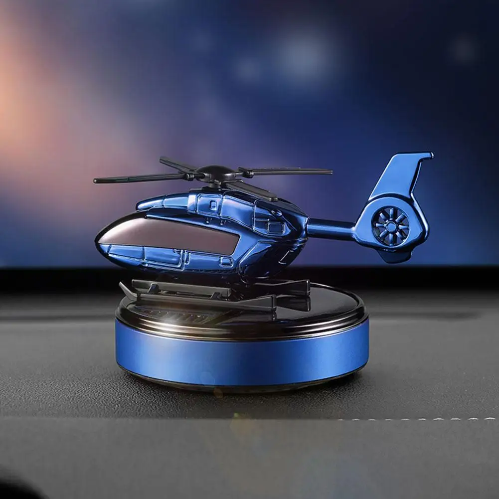 Car Air Freshener Solar Helicopter Interior Accessories Decoration Propeller Rotating Auto Flavoring ​Perfume Diffuser Deodorant