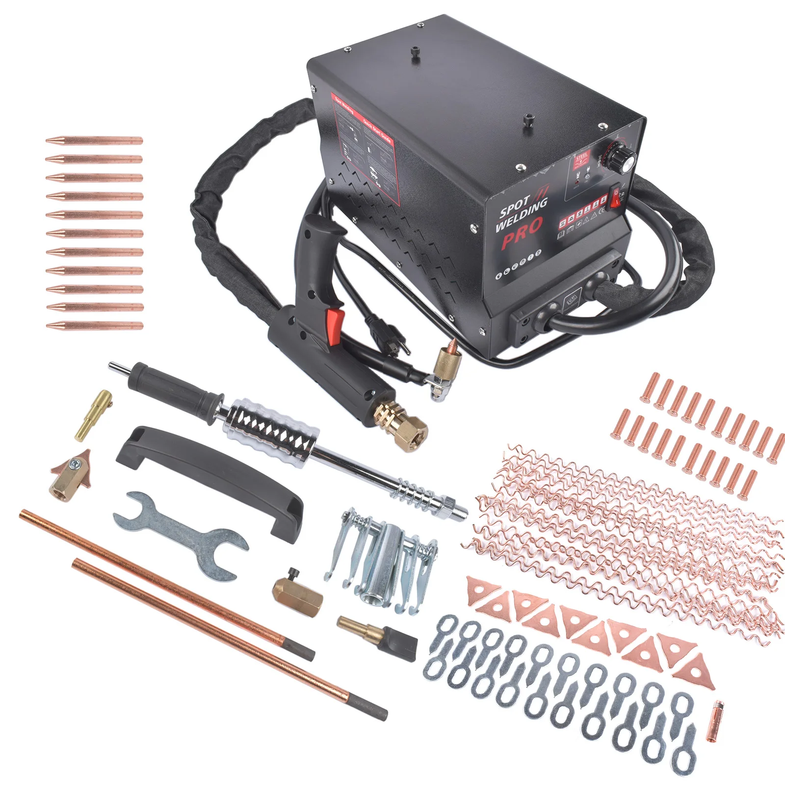 AP03 Spot Welder Dent Puller Machine Dent Repair Kit Auto/Manual Welding 6 Modes 110V