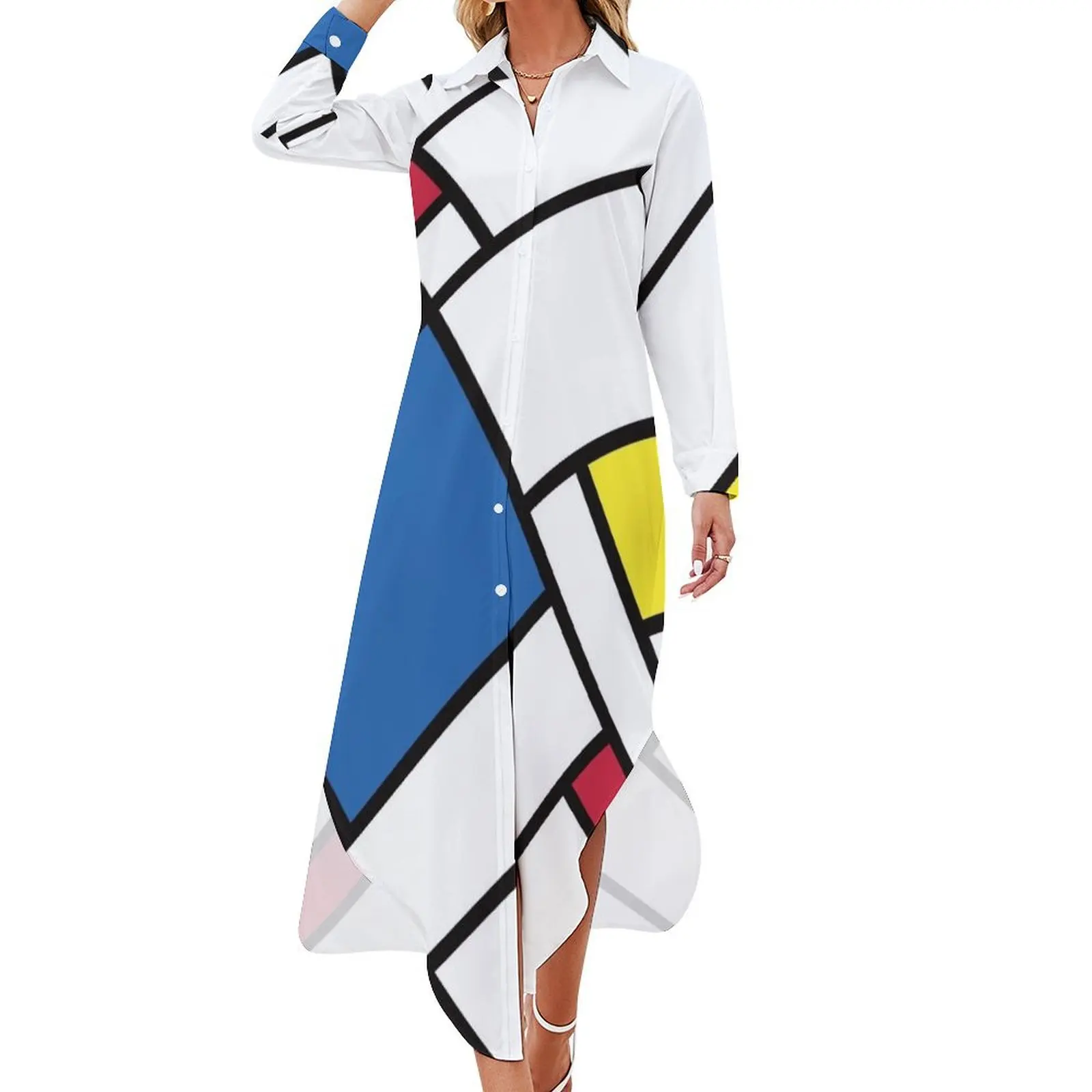 

Bauhaus Long Sleeved Shirt Dress Women's summer dresses women's evening dresses women's evening dresses 2024