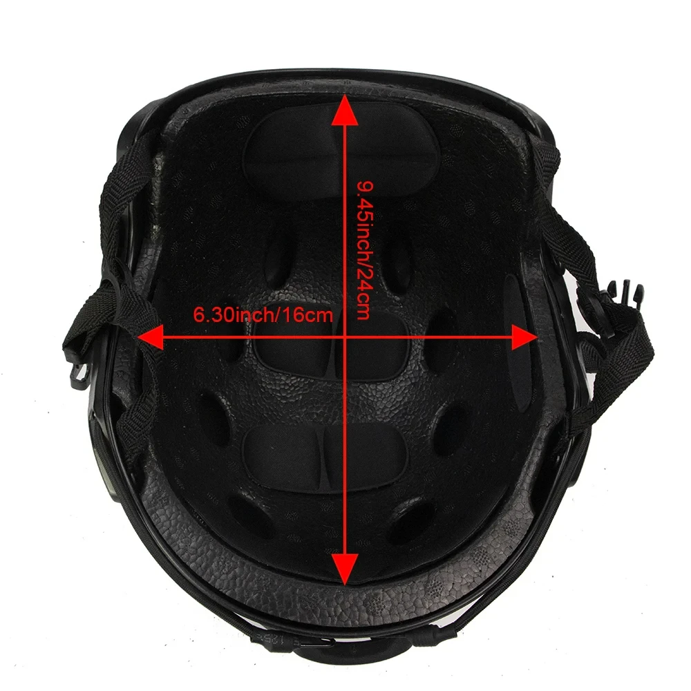 BOOIU Airsoft Fast MH Tactical Helmets Style Simple Quick Version Protective Gear for Outdoor Sports Paintball Games