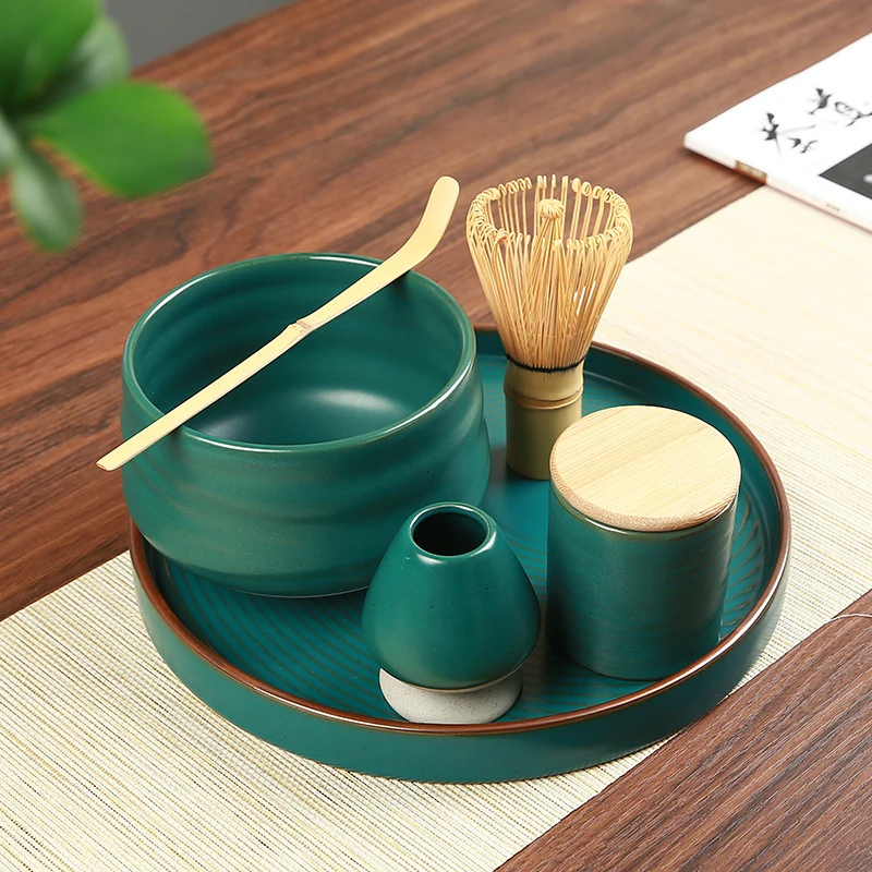 Ceramic Tea Stand Matcha Green Tea Chasen Holder Stand Bowl Bamboo Whisk Grinder Brushes Tea Tools Holder Tea Accessory Teaware