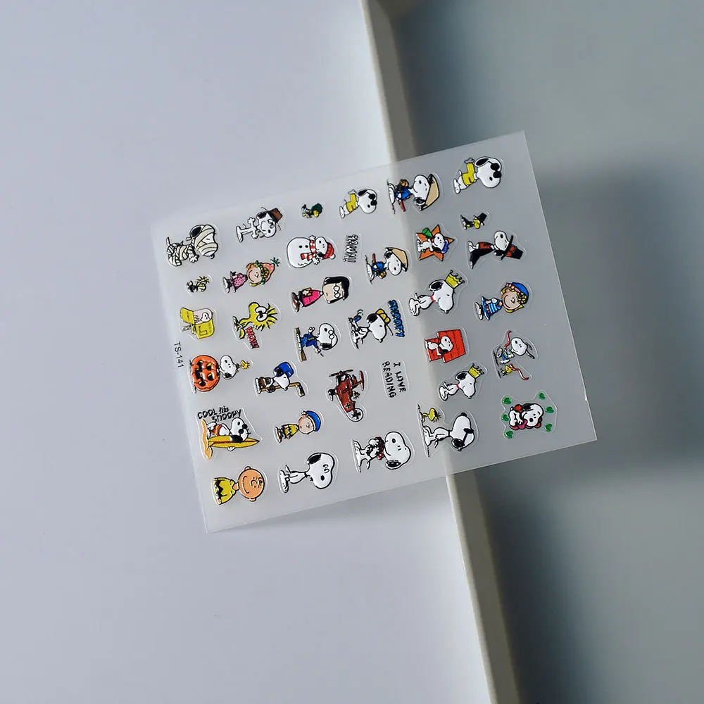 Snoopy Cartoon Nail Stickers Animation Nail Art Decoration Cute Waterproof Stickers Nail Art Decals