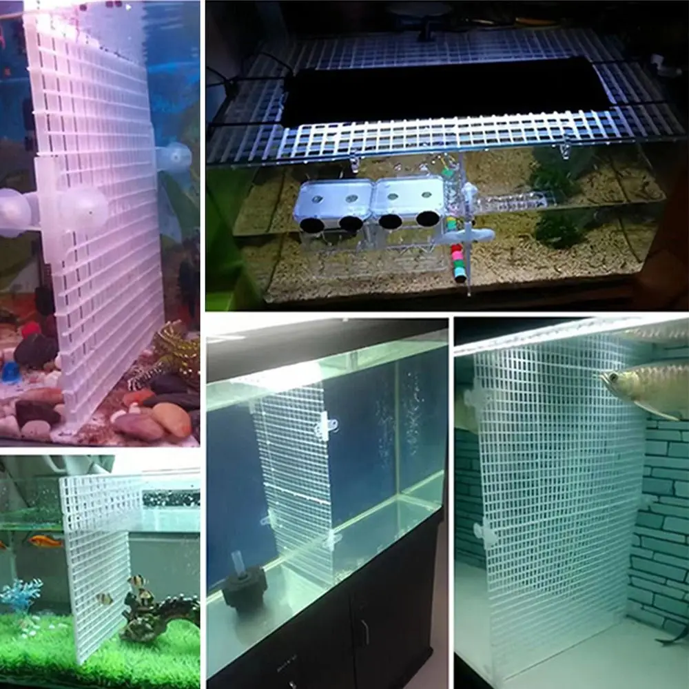 Langlebige 30x15/30x30cm Aquarium-Isolierplatte Abnehmbare Verbindbare Hohlgitter-Trennplatte Bodenfilterplatte für Aquarien