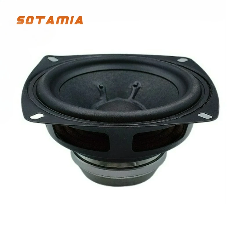 

SOTAMIA 1Pcs 4 Inch Full Range Waterproof Speaker 4 Ohm 20W 25 Core Curved Rubber Edge HIFI High End Outdoor Audio Speaker
