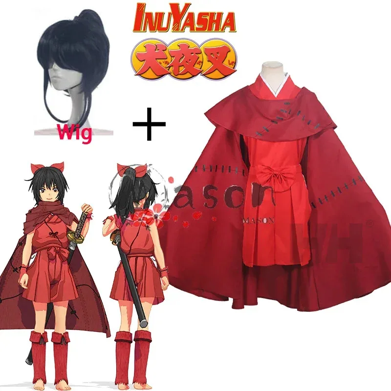 

Anime InuYasha Yashahime Princess Half Demon Moroha Cosplay Costume Cloak Outfits Halloween Carnival Suit Women Girls Clothes