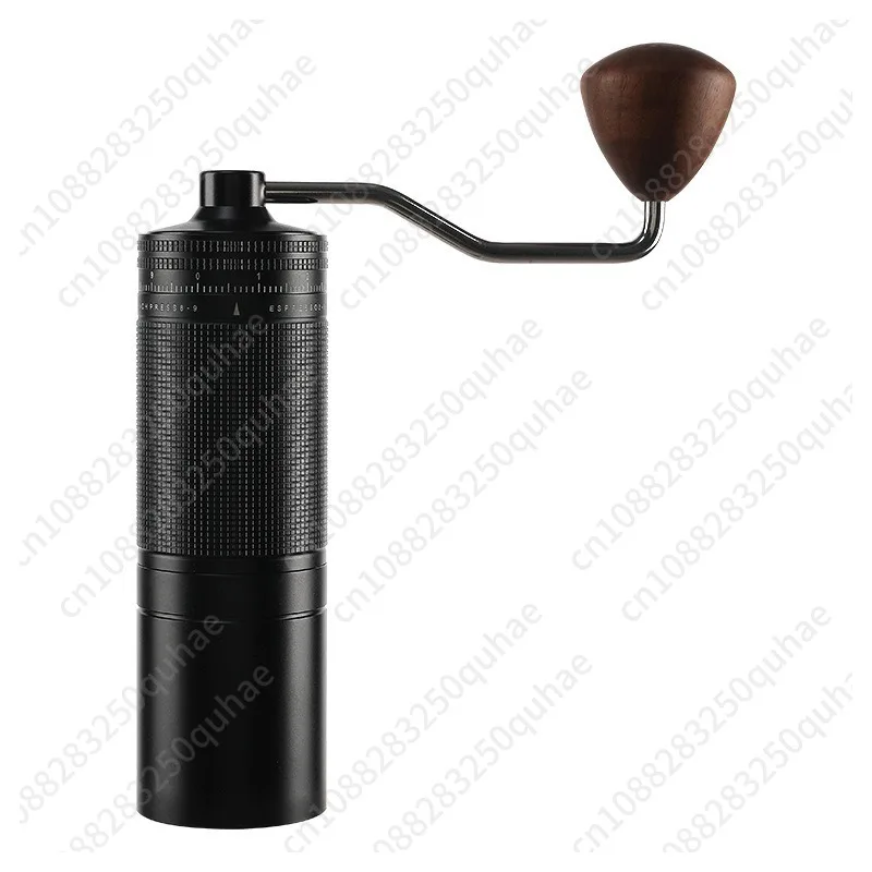External Adjust Hand Crank Coffee Grinder, CNC 420 Steel Burr, Portable Mini Manual Coffee Mill