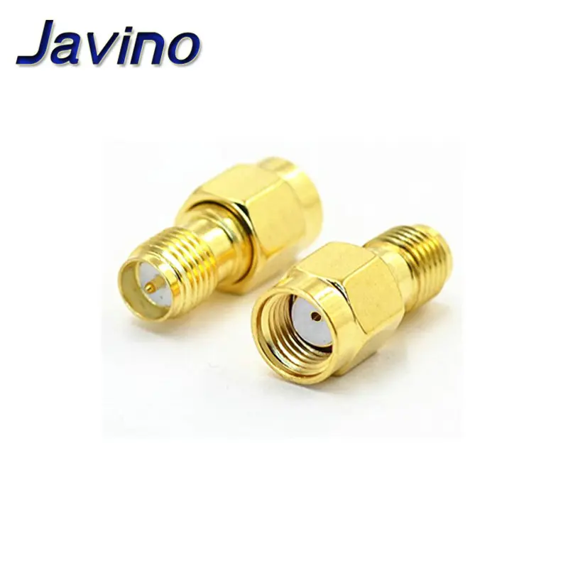 Connector SMA Female to RP SMA Male Plug Connectors Adapter Gold Plated Straight Coaxial RF Adapters