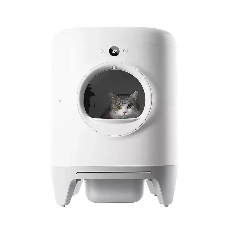 

Closed-type Feces Splash-proof Intelligent Fully Automatic Cat Litter Box with Deodorization and Electric Shovel for Cat Litter