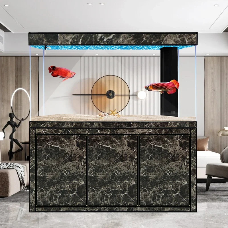 

#c Live Fish Tank Large Glass Aquarium Big Fish Tank Marine Fish Tanks Farm Aquaculture New