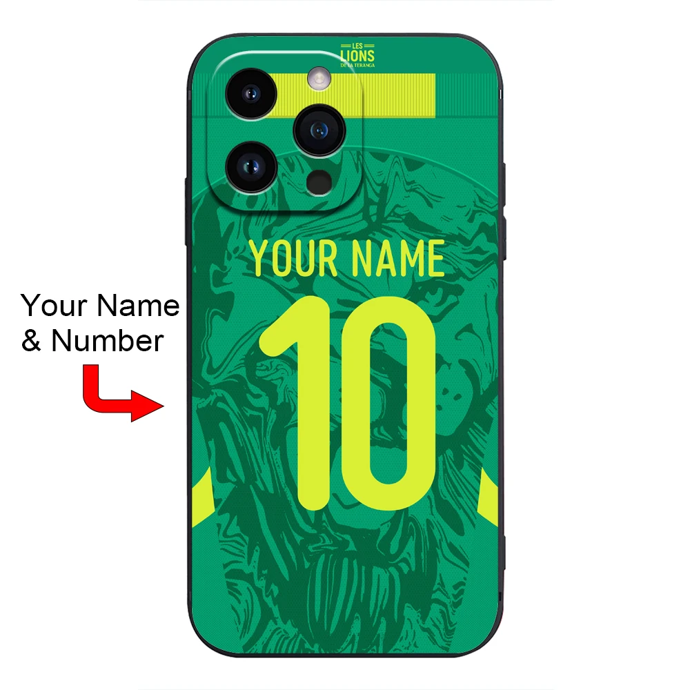 Senegal National Football Team Cover Case for iPhone 16 15 14 Pro Max 13 12 11 Mini X XS XR 7 8 6S Plus SE