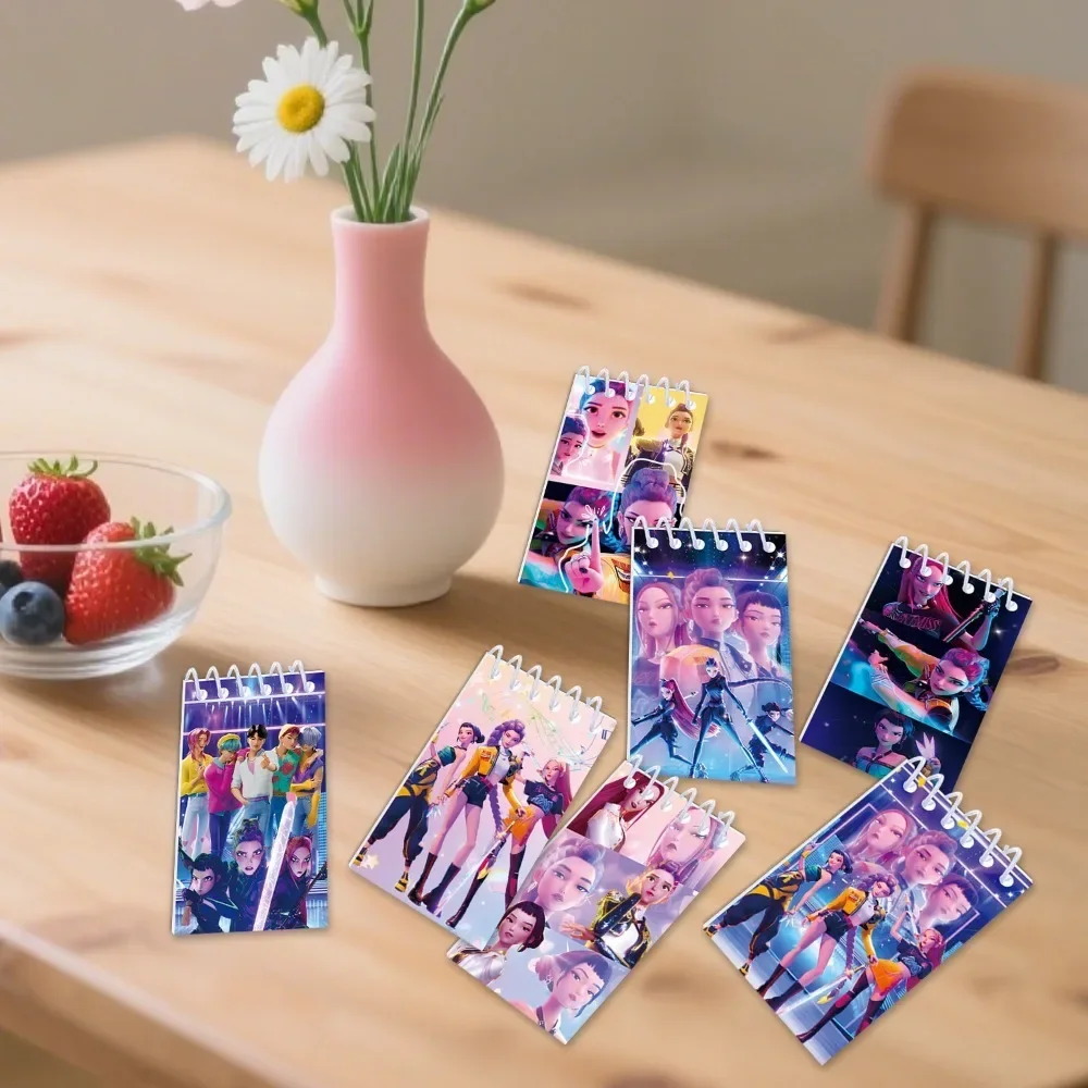Cuaderno Kpop Demon Hunters Huntrix Rumi Mira Zoey, carpeta con patrón de Anime, suministros de papelería, regalos para la vuelt