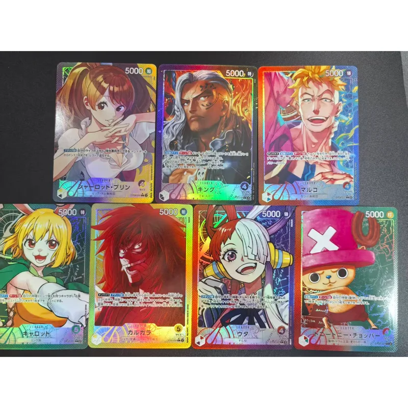 

Diy Proxy Opcg One Piece Japanese Ver Card Game Op08 Морковь Шарлотта Пудинг Чоппер Король Марко Калага Коллекция Аниме Карты