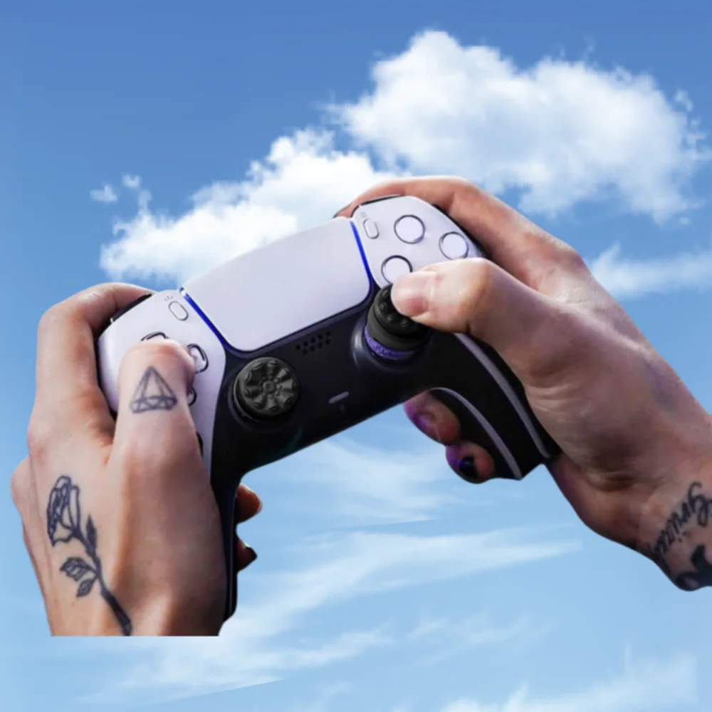 عصا سيليكون عالية الارتفاع لـ P4 PS5 عصا التحكم المتوافقة مع 8BitDo Ultimate Controller Performance Thumb Grips Stick #6