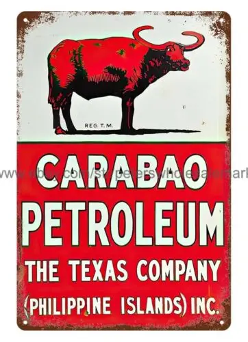 bedroom design ideas Carabao Petroleum bull Texas Company metal tin sign