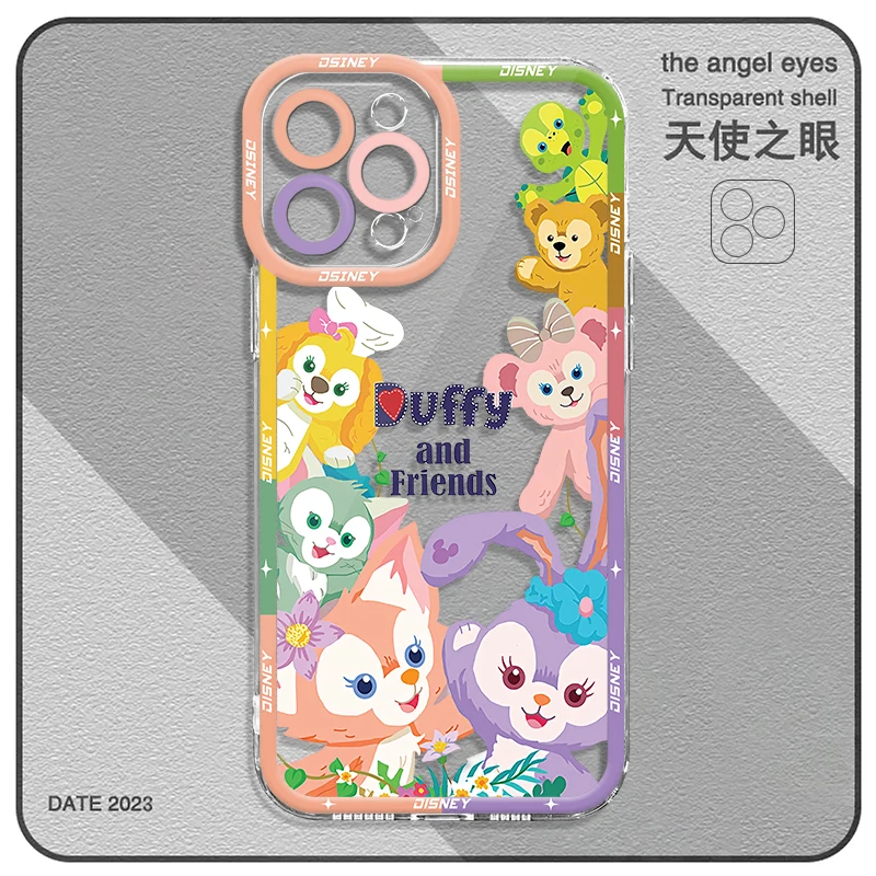 Clear Case For Samsung Galaxy A55 A54 A52 A12 A32 A52S A51 A22 A25 A31 A21s A13 A15 A23 A53 A50 Disney Duffy And Friends Flower