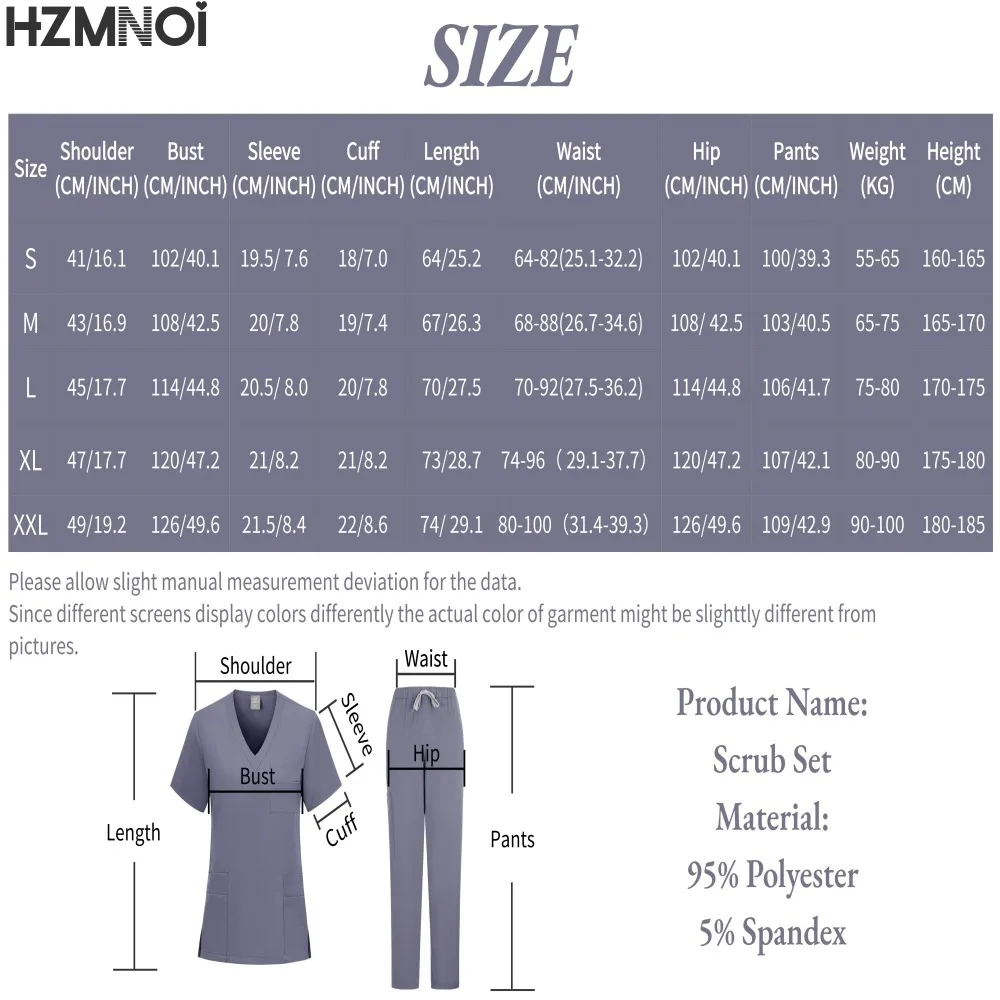 Uniforme médico, conjunto de exfoliante elástico, batas quirúrgicas de Hospital, Tops, pantalones, ropa de trabajo de enfermería, ropa para médicos, accesorios médicos