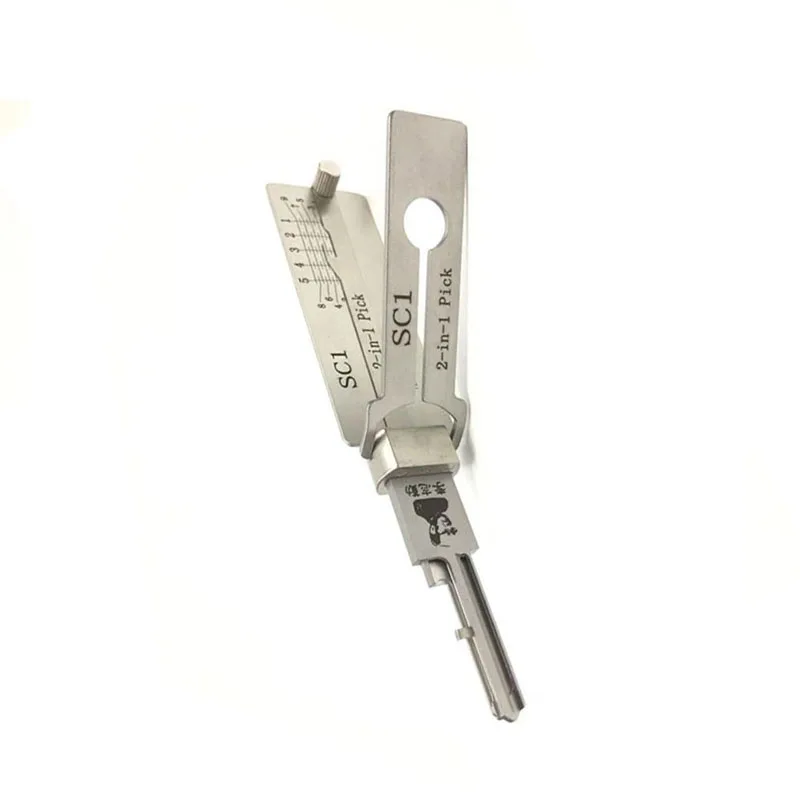 New Arrival Ganzua LISHI SC1 2 in 1 ock Pick for Open ock Door House Key Opener ockpick Set ocksmith Quick Tool