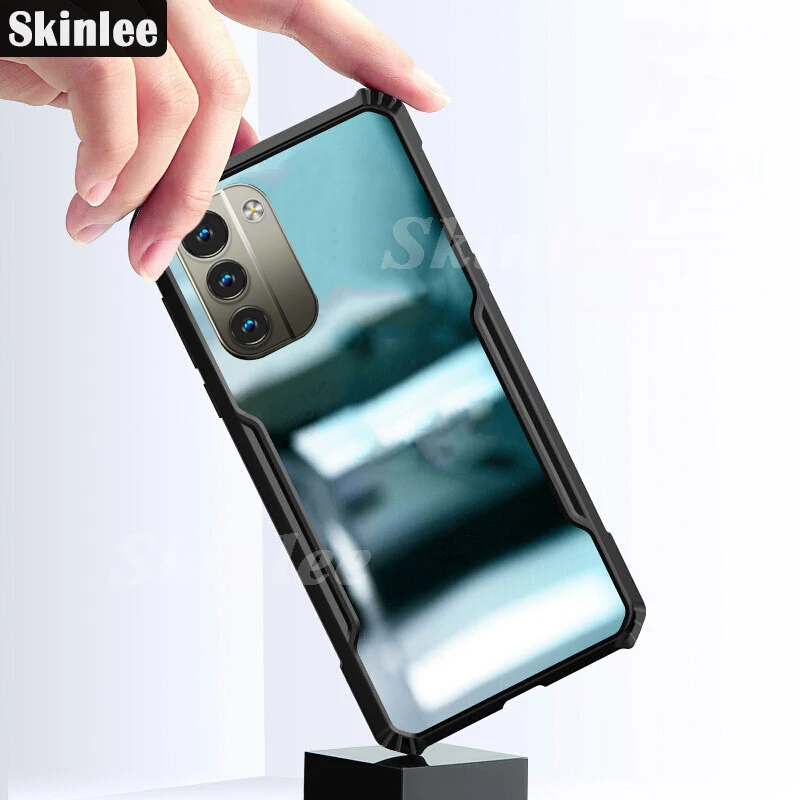 Skinlee For Nokia G11 Case With Magnetic Ring Translucent Airbag Bezel Cover For Nokia G21 Shockproof Back Coque