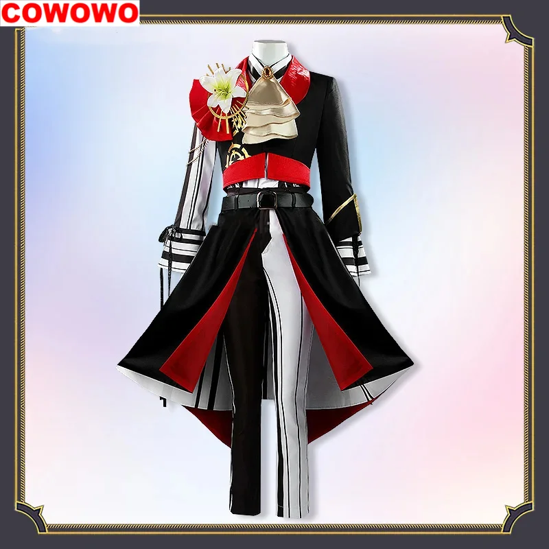 COWOWO Vtuber VOLTACTION RELOAD!!! Seraph Dazzlegarden MV Game Suit Gorgeous Handsome Cosplay Costume Halloween Party Outfit